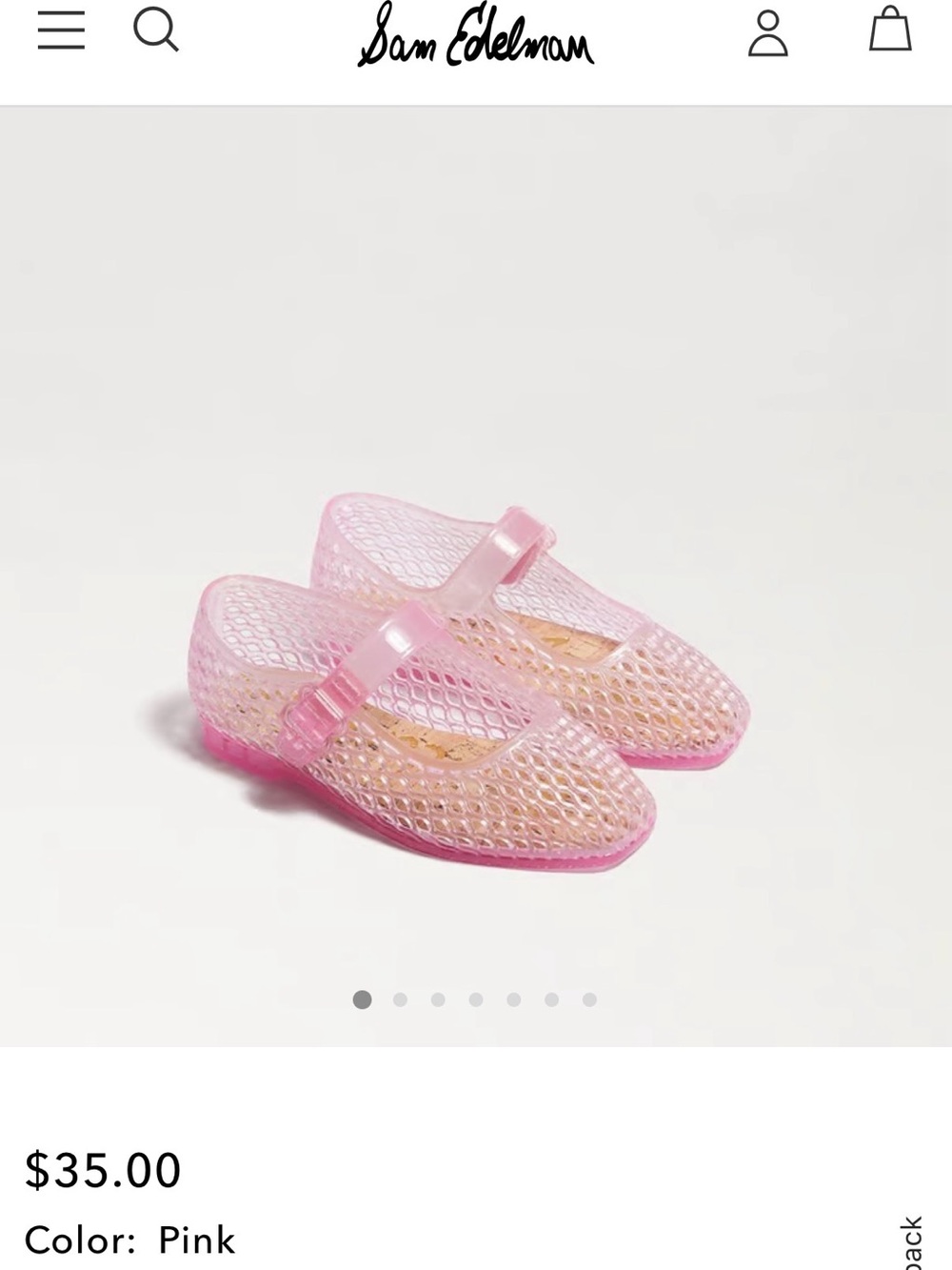 Sam Edelman Kids - Toddler Pink Quinn Jelly Sandals